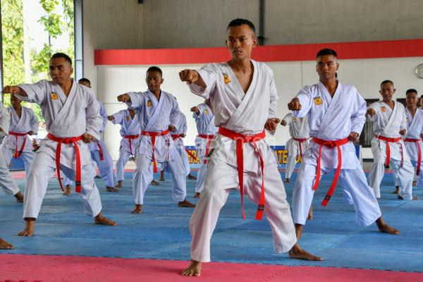Kejuaraan Karate Menkav 2 Mar antar Satlak Pasmar 2. Foto: Ahmad Munawir - Menkav 2 Mar