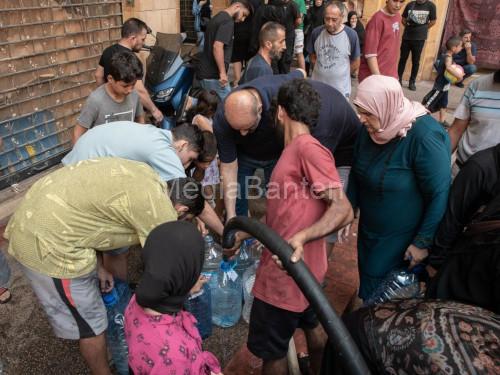 Keluarga terlantar di tempat pengungsian di Lebanon. Foto: Antoni Lallican/Hans Lucas dari MSF