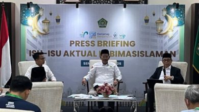 Press Briefing di Kemenag. Foto Antara