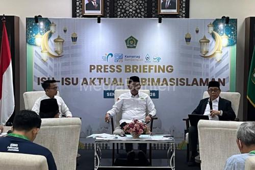 Press Briefing di Kemenag. Foto Antara