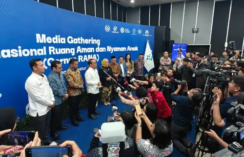 6 Kementrian melakuakn jumpa peras soal Gernas Rana buat memerangi kekerasan anak. Foto Antara