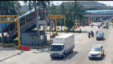 Kendaraan masuk ke Pelabuhan Bakauheni. Foto: LKBN Antara