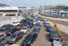 Kepadatan kendaraan di Pelabuhan Merak. Foto LKBN Antara