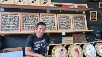 Ini produk kerajinan seni dari CHIP Banten. Foto: Aden Hasanudin