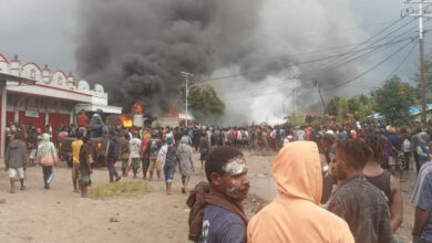 Kerusuhan Wamena menyebabkan 10 orang tewas. Foto: Detik.Com
