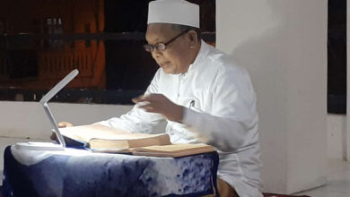 KH Matin Syarkowi, Pimpinan Ponpes Al Fathaniyah, Tengkele, Kota Serang. Foto: Jurnalis Mengaji