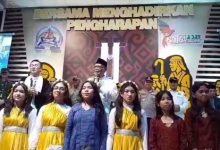 Ketua FKUB Kota Serang, KH Matin Syarkowi di Geraja GKI Serang. foto Taufik Hidayat