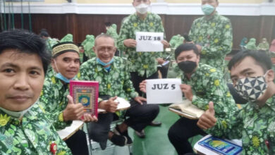 Khataman Quran di SMA Muhammadiyah 1 Yogyakarta.