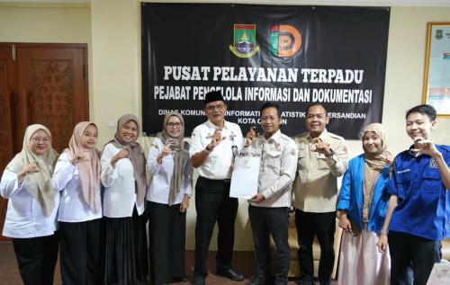 Komisi Informasi Provinsi Banten mengunjungi Pemkot Cilegon. Foto Daeng Yusvin