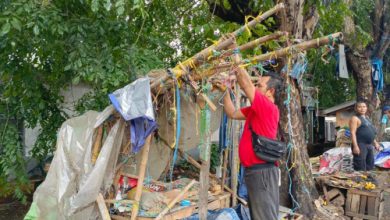 Kios-kios di Tamansari, Kota Serang sedang ditertibkan. Foto: Antara