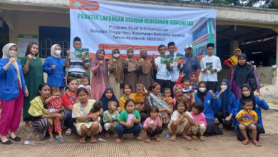 STikes Salsabila Serang gelar KKN di Cidadap, Kelurahan Tinggar, Kecamatan Curug, Kota Serang. Foto: Aden Hasanudin