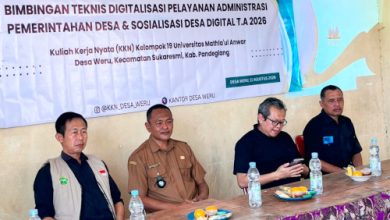Bimtek Admin Desa dalam KKN Unma. Foto Nana Amdan