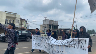 Demo KSM 30 di depan DPRD Banten. Foto: KMS 30