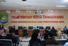 Kantor Disdukcapil Kota Tangerang. Foto Antara
