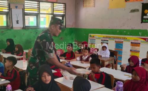 Kodim 0602/Serang uji coba MBG atau makan bergizi gratis. Foto: Antara