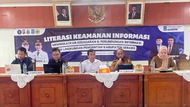Literasi Keamanan Informasi dari Diskominfo Kabupaten Serang. Foto Arif Soleh