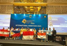 Kompetisi Robotik Internasional di Jakarta. Foto Antara