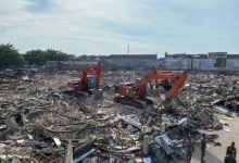Kondisi Pasar Kutabumi setelah dibongkar dan digusur Pemkab Tangerang. Foto: Iqbal Kurnia
