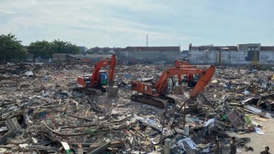 Kondisi Pasar Kutabumi setelah dibongkar dan digusur Pemkab Tangerang. Foto: Iqbal Kurnia