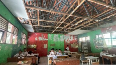 Salah satu kondisi ruagn kelas di sebuah SDN. Foto: Antara