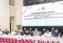 Konferensi pengungkapan penyelewengan BBM dan LPG subsidi. Foto Humas Pertamina Patra Niaga