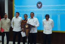 Konferensi pers tentang IUP tambang nikel di Raja Ampat. Foto: antara