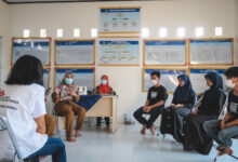 Konseling kesehatan remaja di sebuah Puskesmas di Lebak, Banten. Foto: MSF