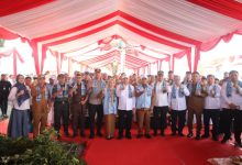 Kapolda Banten, Irjen Pol Suyudi Ario Seto di peluncuran koperasi merah putih di Ranjeng. Foto: Abdul Hadi