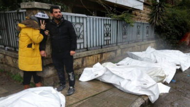 Mayat korban gempa Turki - Suriah. Foto: BBC