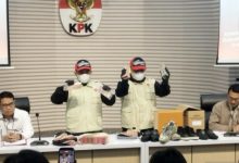 Konferensi pers di KPK soal penetapan Bupati Tulungagung sebagai tersangka. Foto Antara