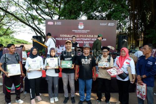 Sosialisasi pencoblosan dari KPU Banten di Petir. Foto: Humas KPU Banten