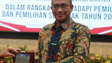 Ketua KPU RI, Hasyim Asyari soal Pemilu Serentak. Foto: Biro Adpim Banten