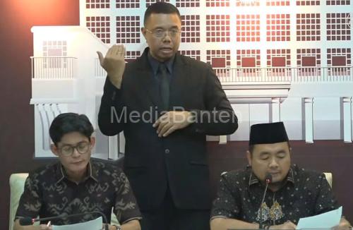 Konferensi pers KPU RI soal pemungutan suara ulang di Pilkada. Foto: Antara