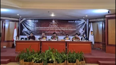 Sosialiasi KPU Banten soal peraturan dan juknis kampanye Cagub dan Cawagub Banten. Foto: Istimewa