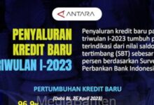 infografis penyaluran kredit. Foto: LKBN Antara