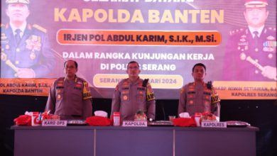 Kunjungan kerja Kapolda Banten, Irjen Pol Abdul Karim ke Polres Serang. Foto: Yono