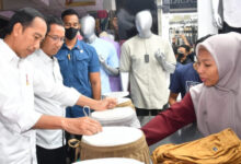 Kunjungan Presiden RI, Jokowi ke Pasar Tanah Abang. Foto: BPMI Satpres RI