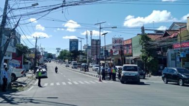 Lampu Merah Sumur Bor, Kota Serang. Foto: Kelompok 2 kelas 4F Ikom Fisip Untirta