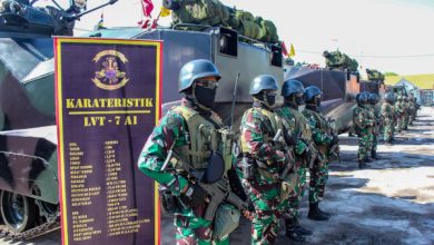 Gelar personel dan material tempur Latgabma Garuda Shield 2023. Foto: Ahmad Munawir - Menkav 2 Mar