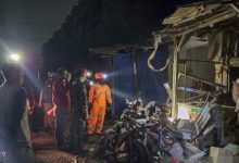 Penyelidikan ledakan Pasar Cimanggis, Tangerangl Selatan. Foto Antara