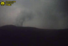 Tangkapan CCTV milik PVMBG dari Anak Gunung Krakatau. Foto: PVMBG