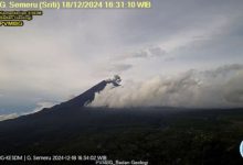 Gunung Semeru kembali meletus. Foto: Antara