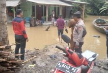 Salah satu rumah yang tedampak banjir di Lebak. Foto Antara