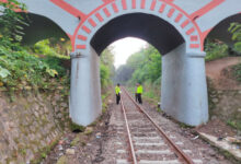 lokasi jembatan KA di Cikeusal. Foto: Yono