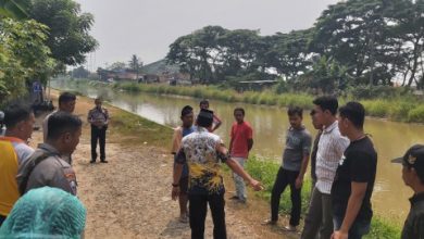 Lokasi ditemukannya mayat pasutri di Sungai Petung, Kragilan. Foto: Yono
