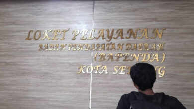 Loket Pelayanan pajak di Kantor Bapenda Kota Serang. Foto: Antara