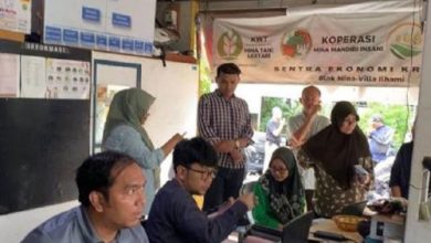 Loket pembayaran tagidah dan pendaftaran sambungan baru dari Perumda TB Kota Tangerang. Foto Antara