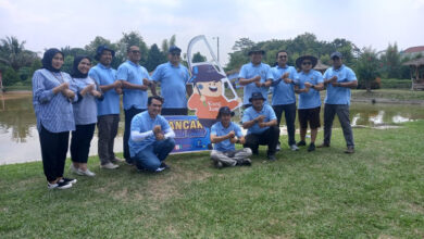 Para peserta mancing cakep HUT Ke-8 Jamkrida Banten. Foto: Aden Hasanudin