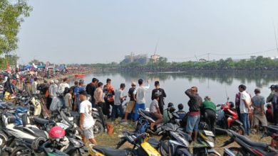 Ribuan pemancing ikuti Lomba Memancing Mania Polres Serang. Foto Yono