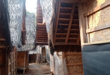 Deretan lumbung gabang di Baduy, Kabupaten Lebak. Foto: LKBN Antara